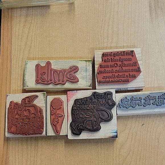 Stampin Up lot of 29 spring stamps and ink pads (set M) - Picture 3 of 12